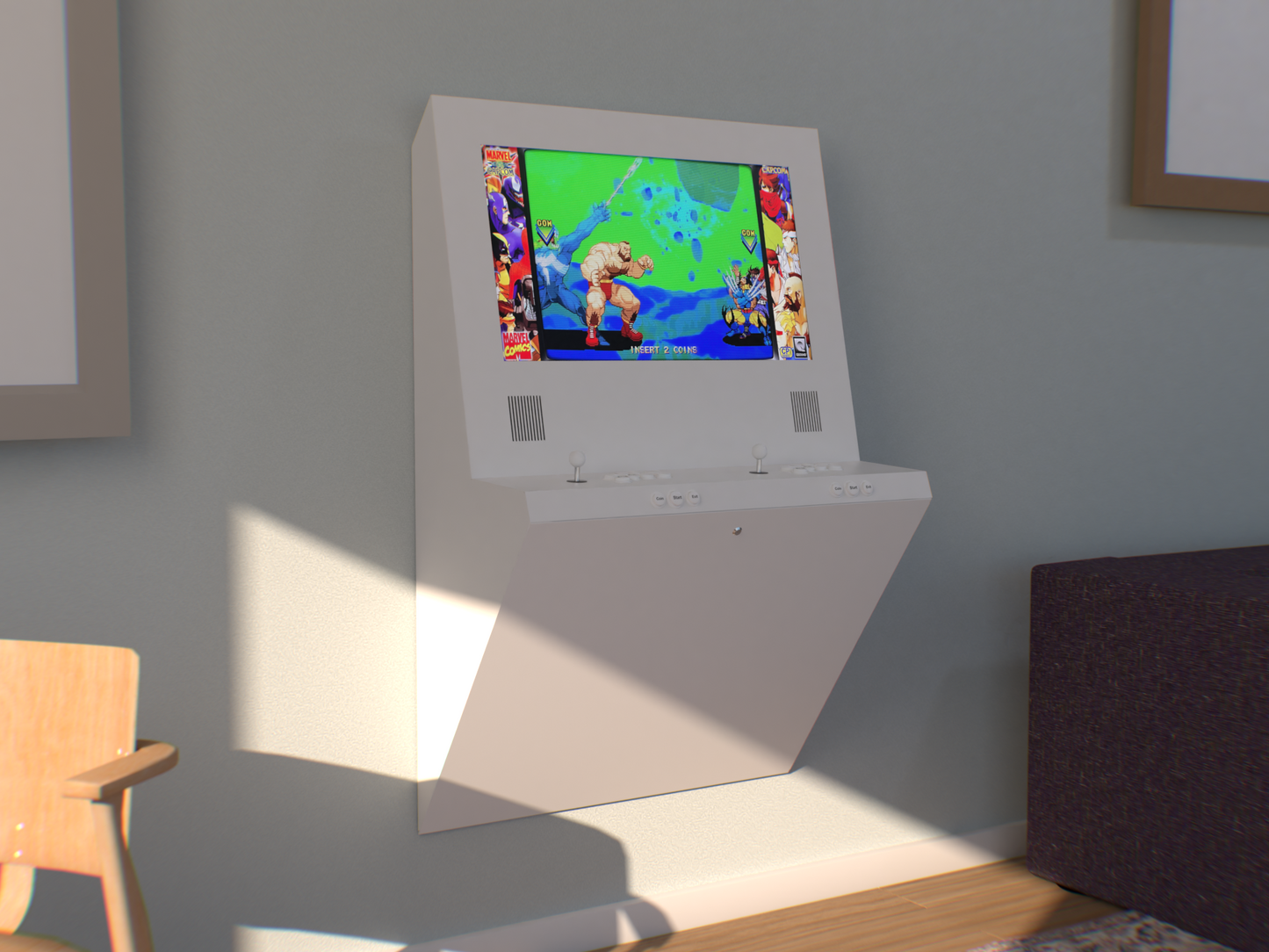 Wall Mounted Arcade Machine (Classic Arcade) - Umbrella Arcades