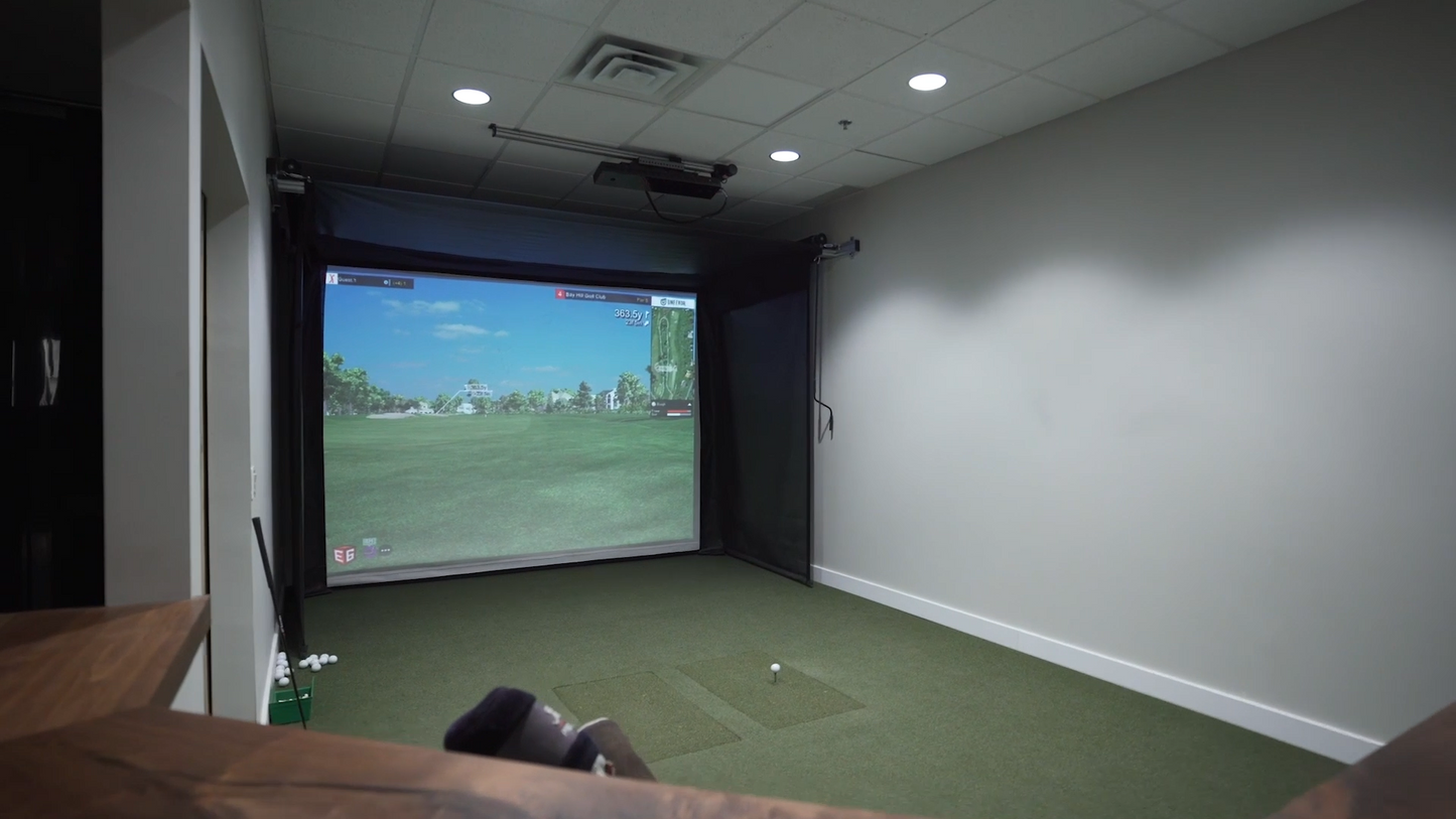 The SportScreen Vanish Series Retractable Golf Enclosure