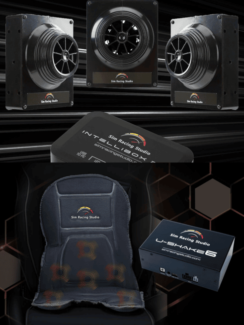 U-Shake 6 & Hurricane Pro Power Wind Kit Combo Pack - Sim Racing Studio