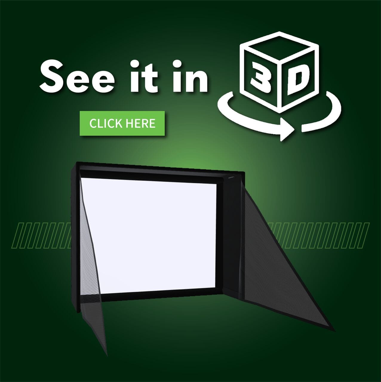 SIG10 Golf Simulator Enclosure by The Indoor Golf Shop